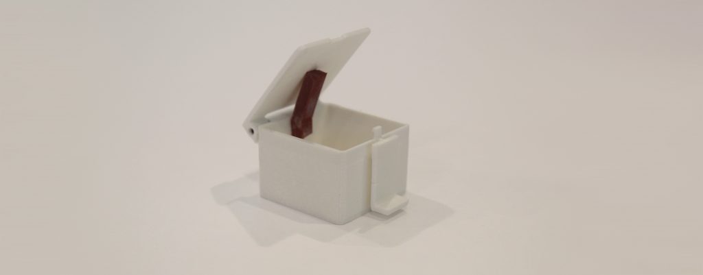 Abhi's PLA 3D printed box.