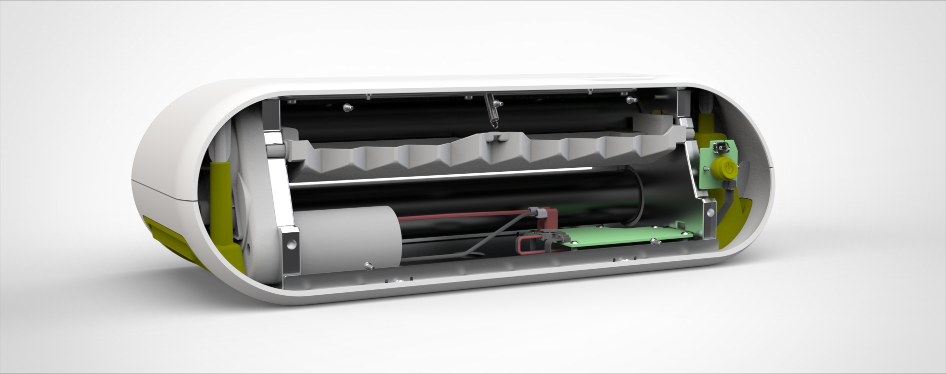A rendering of the Accuquilt Go! Bolt inside components.