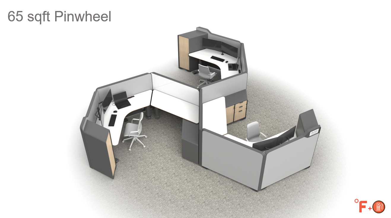 A rendering of the Farmstand Nook compacted into the water basin to show how it would ship with a fully assembled Farmstand in the background.