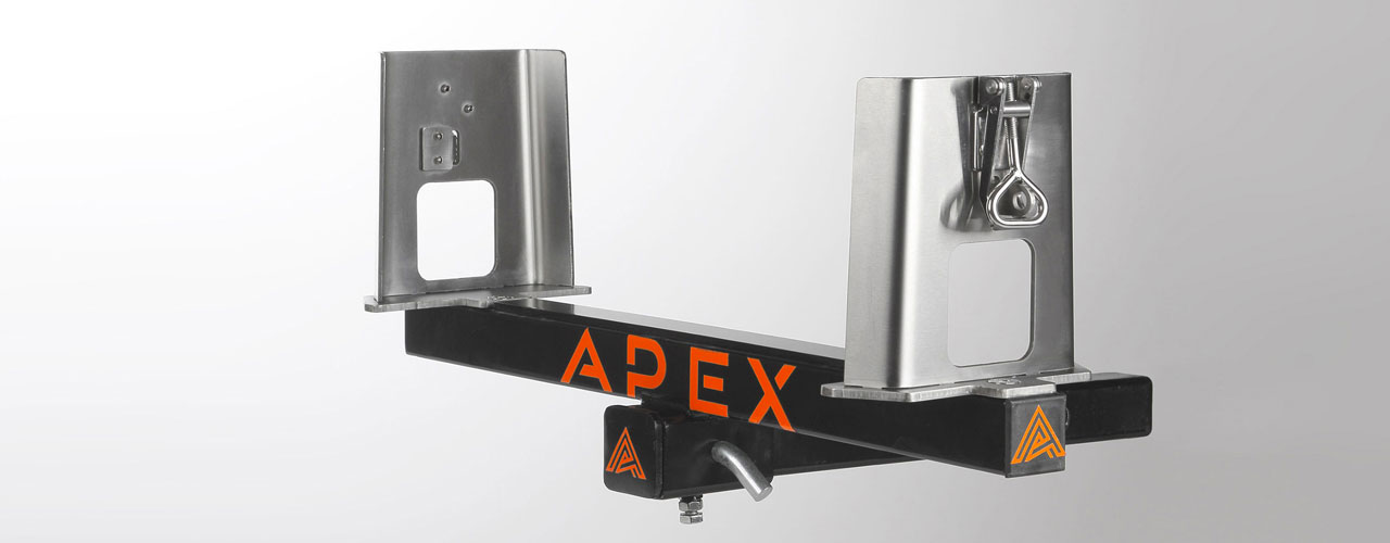 The Apex cooler hitch rack.