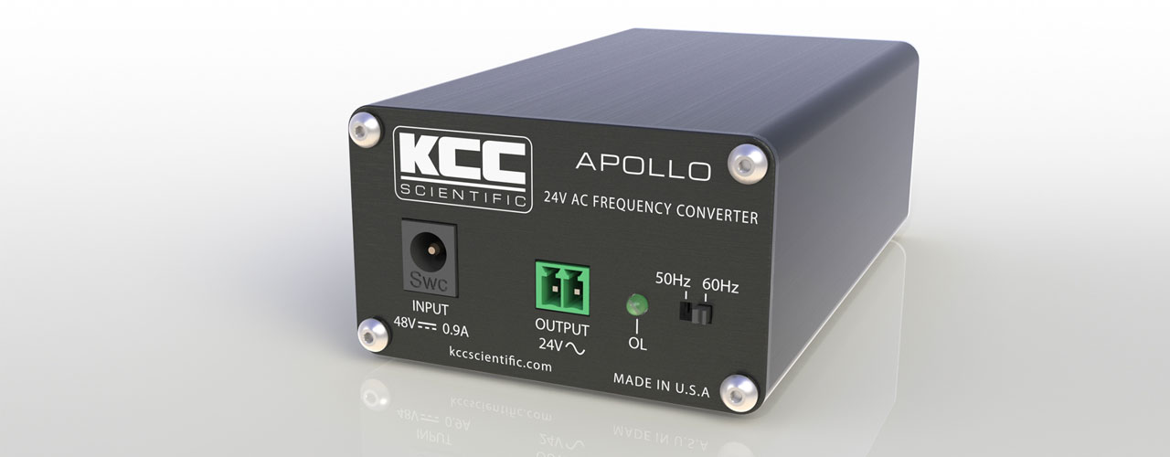 A rendering of the KCC scientific Apollo 24V AC frequency converter.