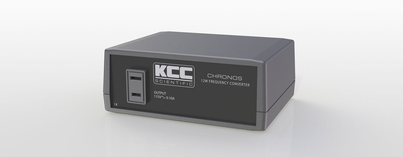 The KCC Scientific Chronos 12W frequency converter.