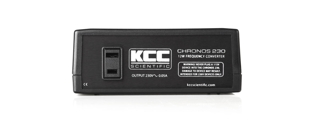 The KCC Scientific Chronos 230 12 W frequency converter.