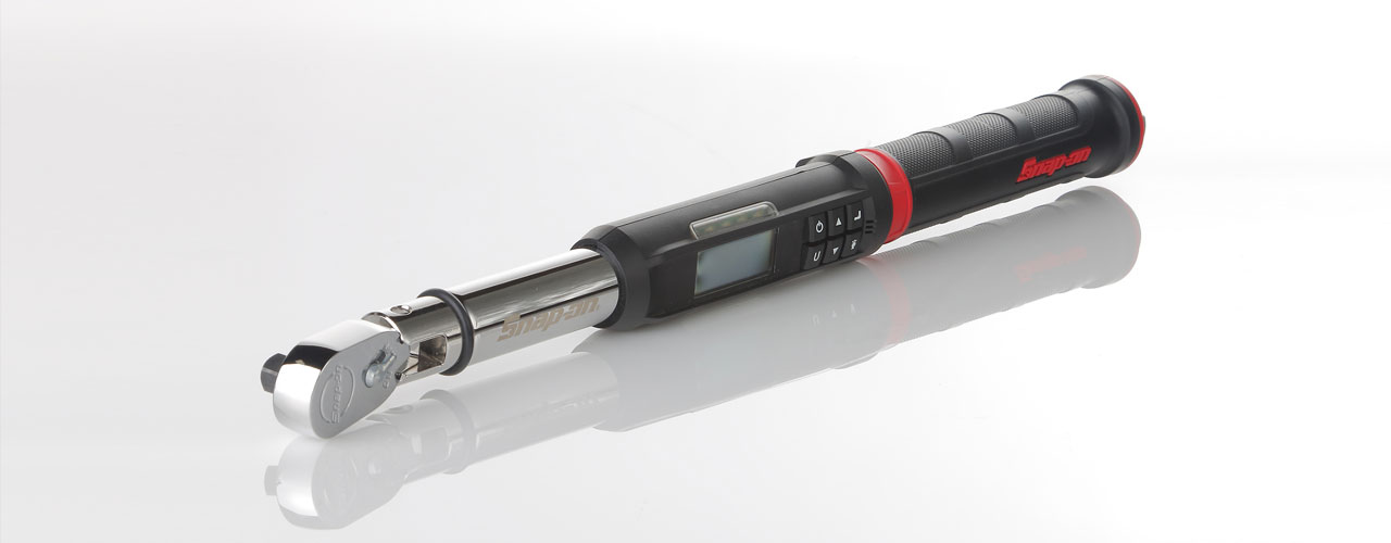 The Snap-on Torque Wrench on a reflective surface.